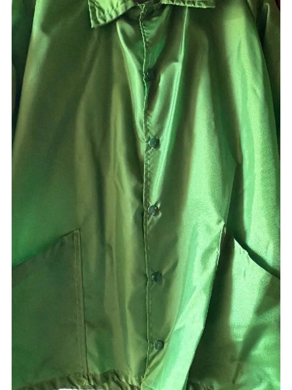 Vintage Men's Green Button-Front Jacket